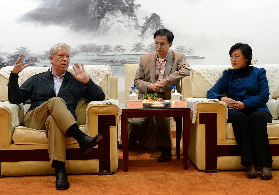统战部部长陈向平会见民生药业集团乔治•西博一行